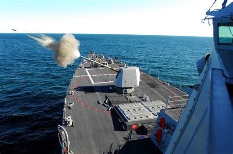 5-inch (127mm) Mk 45 Mod 4 gun on USS Arleigh Burke (DDG-51)