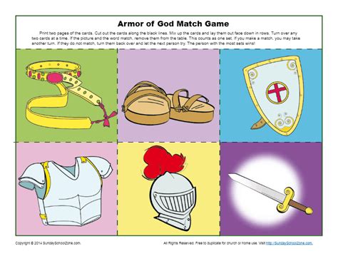 Armor of God Matching Game