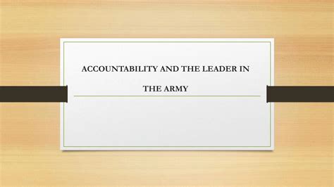 Army Accountability