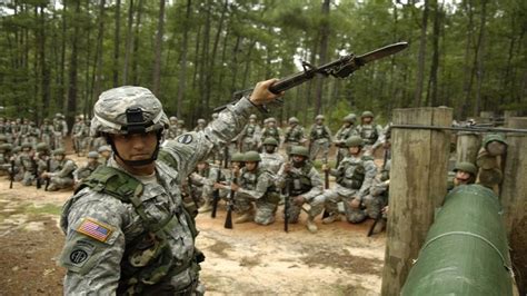 Recruits engaging in combat training