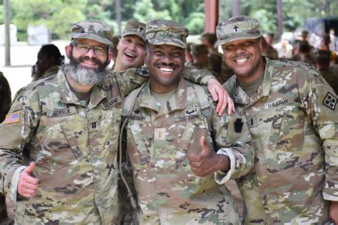 Army Chaplain at a community event