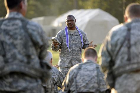 Army Chaplain conducting a ceremony