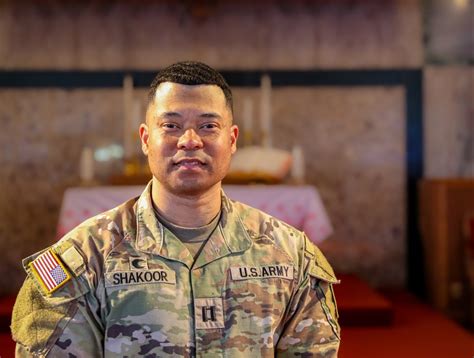 Army Chaplain leading a worship service