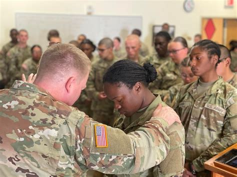 Army Chaplain Working with Soldiers