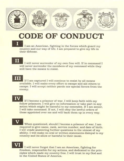 Army Code of Conduct