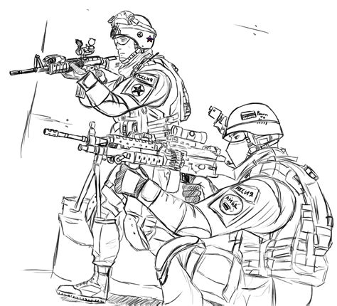 Army coloring pages for kids