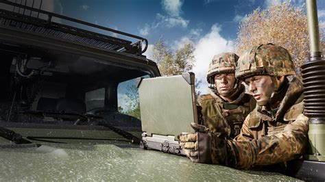 Army communications specialist at work