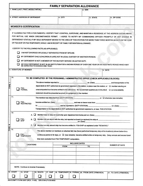 Army Dependent Pay Family Separation