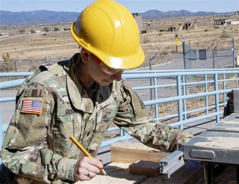 Army engineers working on a construction site