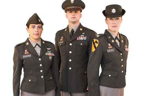 Army Enlisted Dress Uniform with Purple Accents