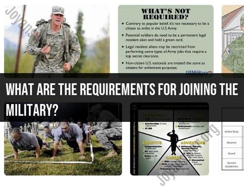 Army Enlistment Physical Requirements