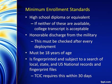 Army Enrollment Standards Image