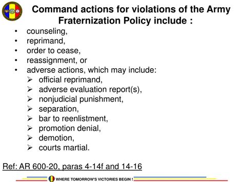 Army Fraternization Policy Rules