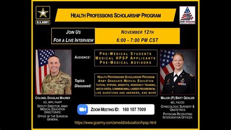 Army Health Professions Scholarship Program