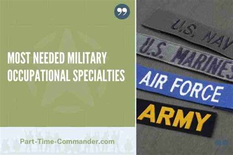 Army Job Specialties