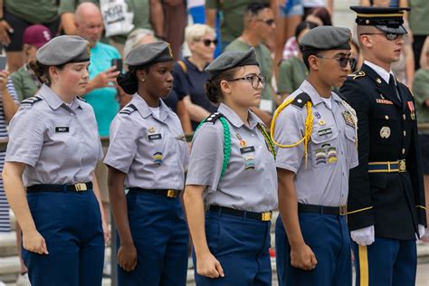 AJROTC cadets in uniform