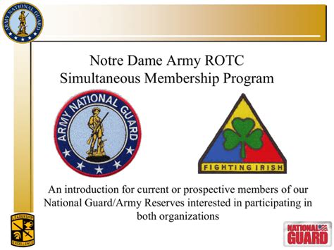 Army National Guard ROTC benefits