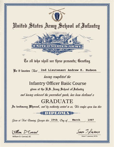 Army Officer Basic Course Graduation