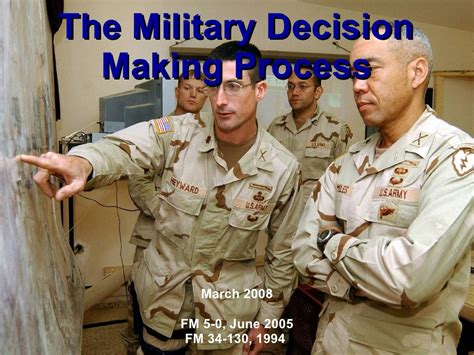 Army Officer Decision Making