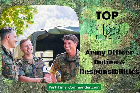 Army Officer Ranks Responsibilities