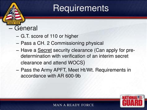 Army Officer Requirements