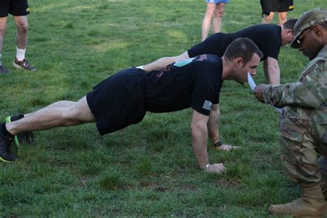 Army soldier doing planks