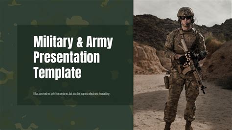 Image of an Army PowerPoint template