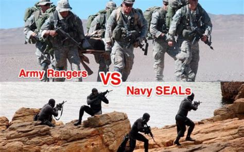 Army Rangers and Navy SEALs