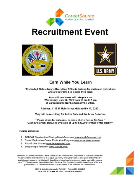 Army Recruitment Event