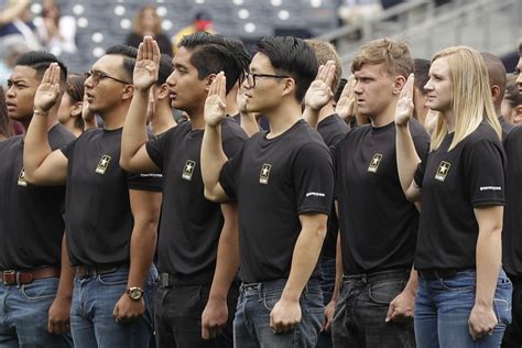 Army recruits during basic training