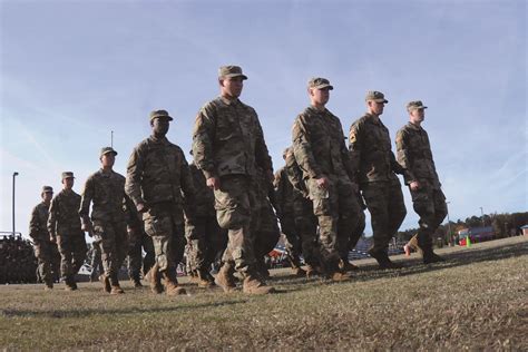 Army soldiers marching