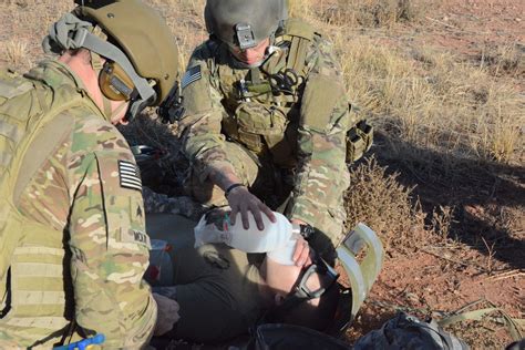 Army Special Forces medics providing humanitarian assistance