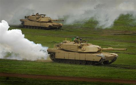 Army Tanks at Night