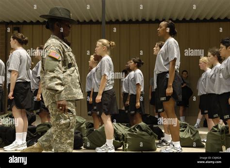 Female Recruits in Army Training