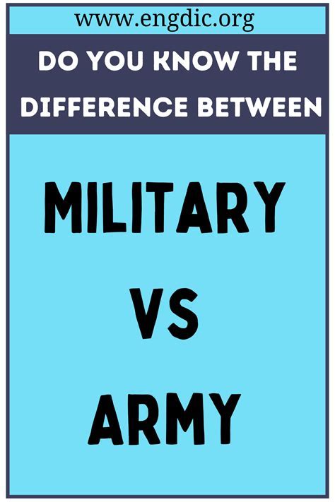 Army vs Military Image 3