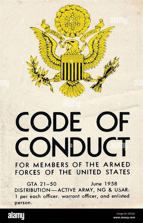 Army Warrant Officer Code of Conduct