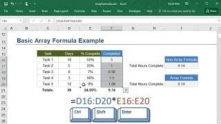 Array Formula for Mac Users