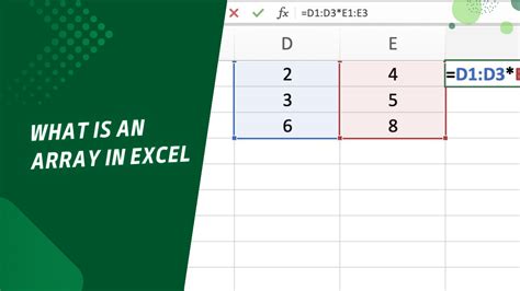 Array in Excel