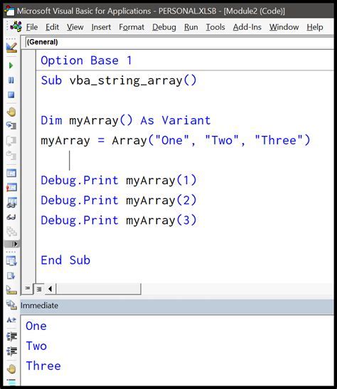 VBA Array Loop Example 3