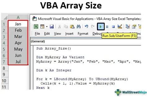 array looping vba