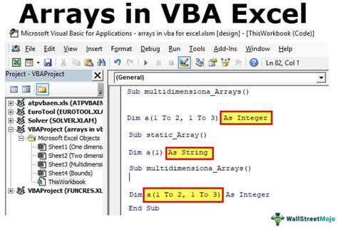 Array methods in Excel VBA