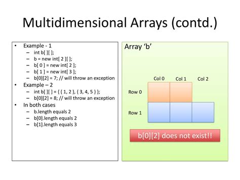 Array of Arrays Error Handling