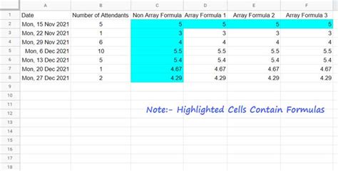 Arrayformula performance