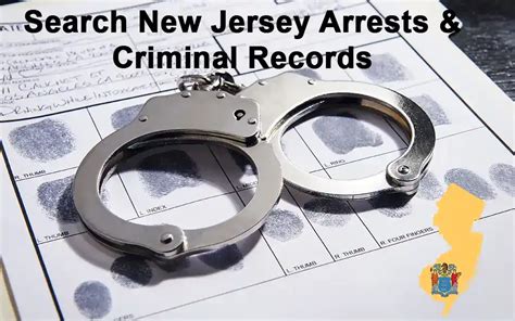 New Jersey Arrest Records Example