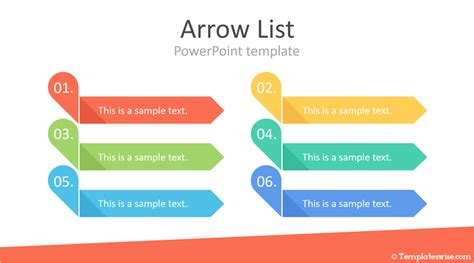 Arrow list template