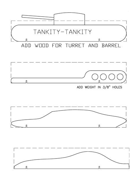 Arrow Pinewood Derby template