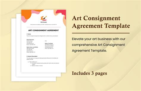 Art Consignment Agreement Template in Word