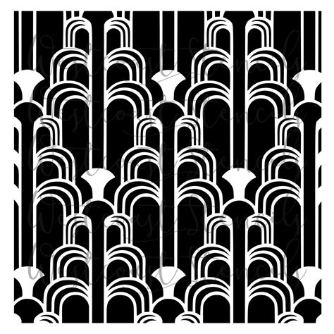 Art Deco Fancy Letter Stencil