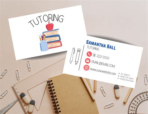 Art Tutor Business Cards