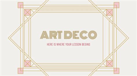 Art Deco Slides Creation